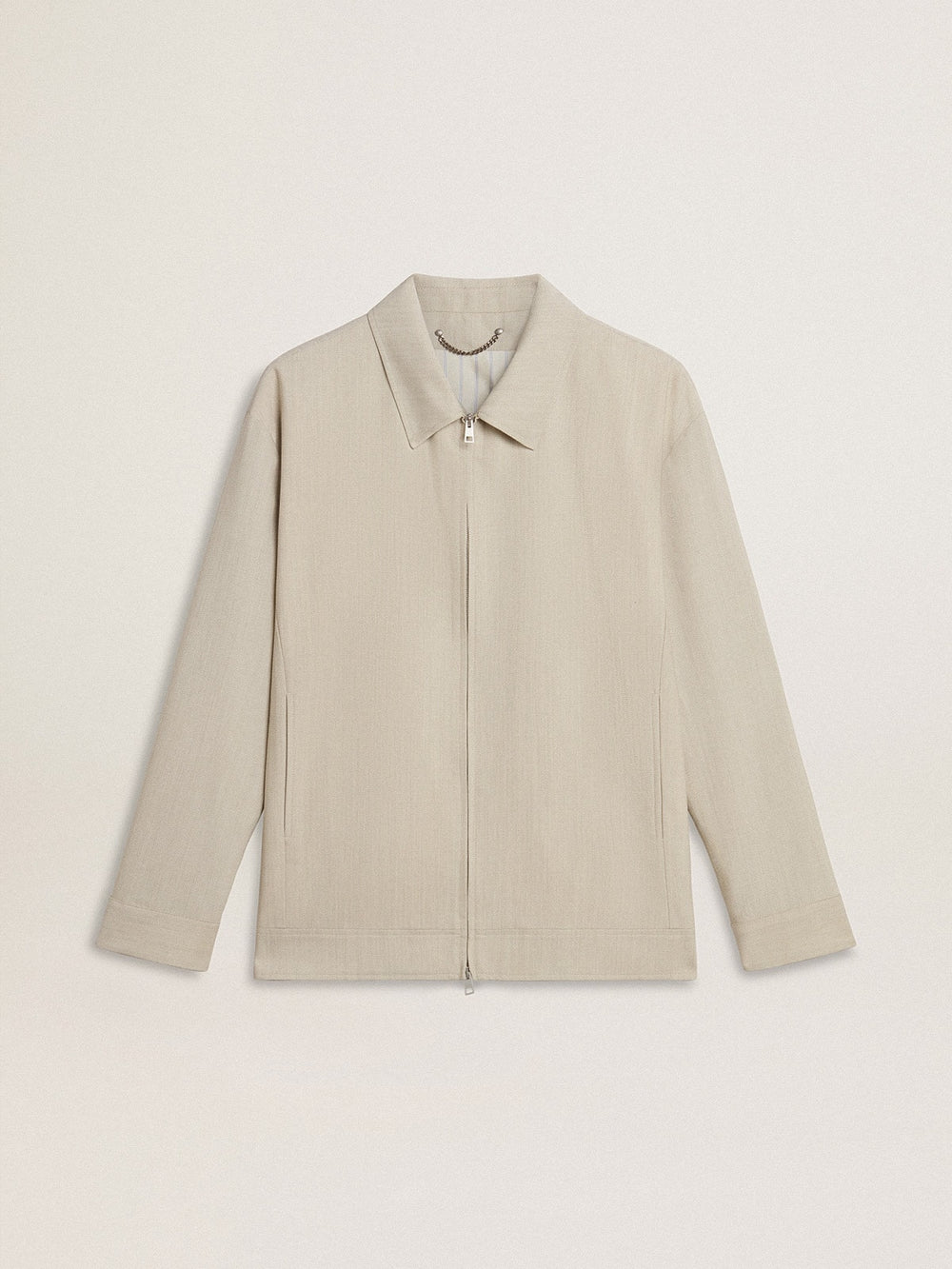 Golden Goose Men's khaki wool blend coach jacket