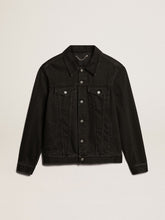 Golden Goose Men’s black one-wash denim jacket
