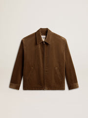 Golden Goose Men's olive-green corduroy jacket