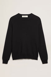 Golden Goose Men’s round-neck sweater in dark blue cotton