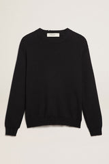 Golden Goose Men’s round-neck sweater in dark blue cotton