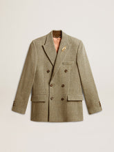 Golden Goose Men's double-breasted blazer in Shetland wool