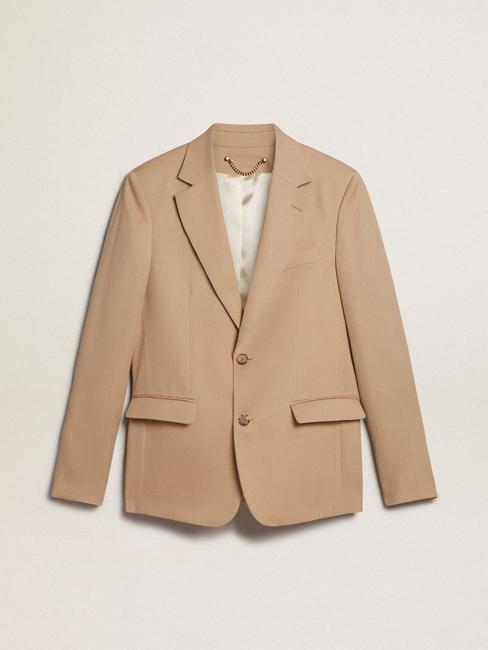 Golden Goose Single-breasted blazer in sand with horn buttons
