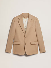 Golden Goose Single-breasted blazer in sand with horn buttons