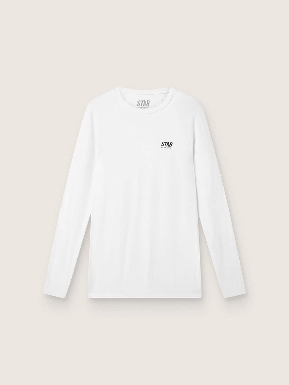 Golden Goose Men's white long-sleeve sports top
