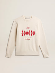 Golden Goose Men's cotton crew-neck sweatshirt with embroidered lettering