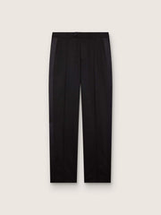 Golden Goose Men's pants in black cool wool with satin side stripe