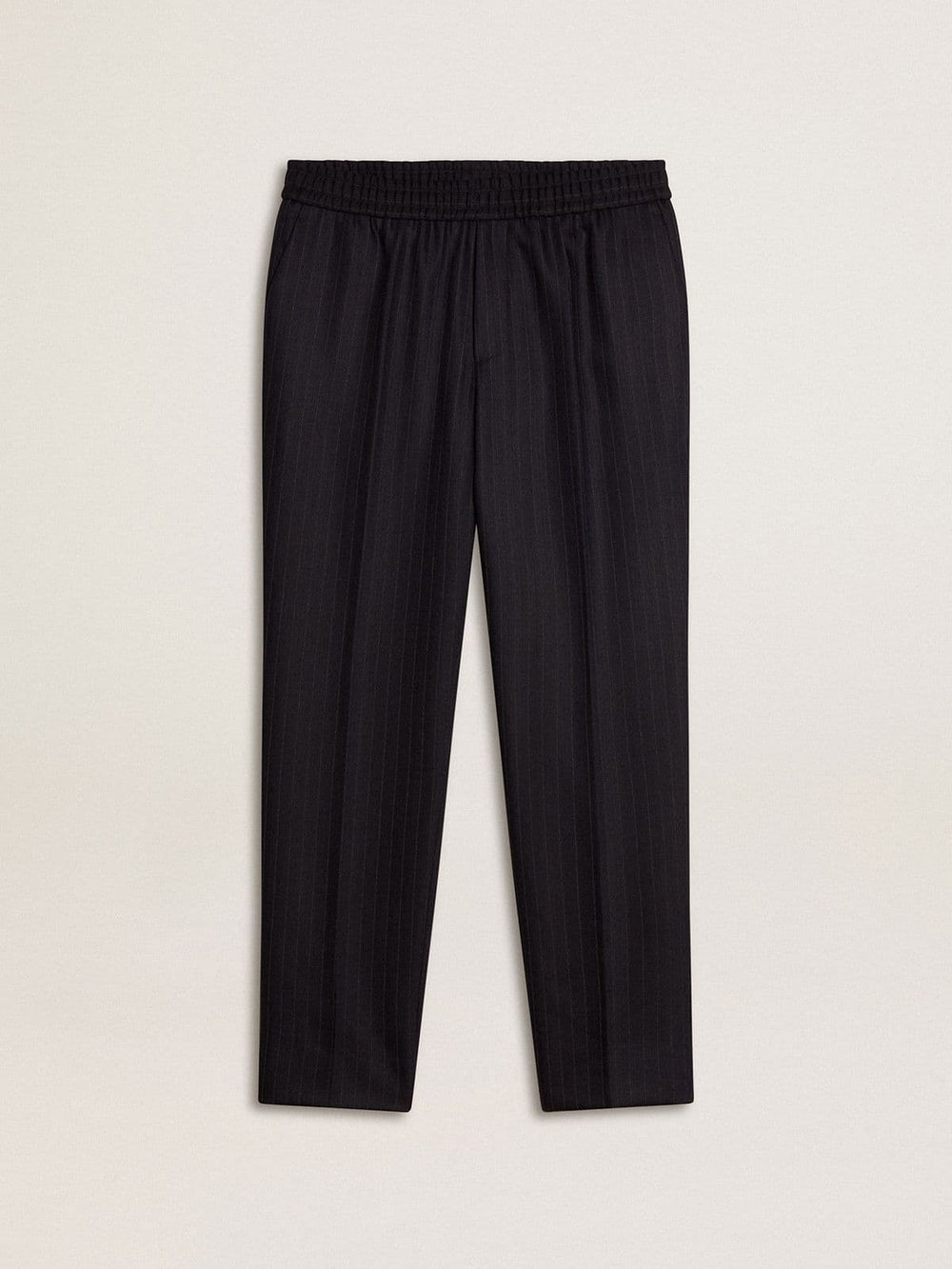 Golden Goose Men's wool pants with vertical thin stripes