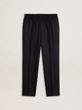 Golden Goose Men's wool pants with vertical thin stripes