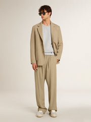 Golden Goose Men's travertine-colored joggers