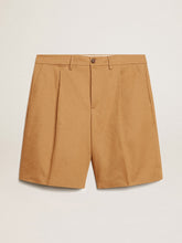Golden Goose Men's Bermuda shorts in beige cotton