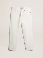 Golden Goose Men's white denim pants