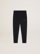 Golden Goose Men's black joggers with star on the front
