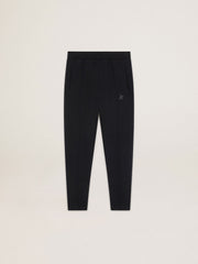 Golden Goose Men's black joggers with star on the front
