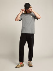 Golden Goose Men's black joggers with star on the front