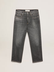 Golden Goose Men’s stonewashed-effect black jeans