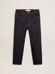 Golden Goose Men’s dark blue jeans in one-wash denim