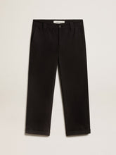 Golden Goose Men's black cotton chinos
