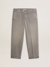 Golden Goose Gray-colored cotton chino pants