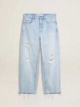 Golden Goose Men’s pants in lived-in effect denim