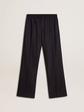 Golden Goose Men's wool joggers with vertical thin stripes