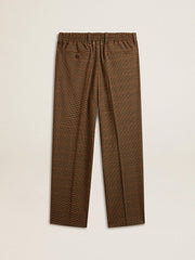 Golden Goose Men's pants in three-colored houndstooth