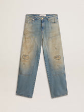 Golden Goose Men's distressed sand-washed jeans