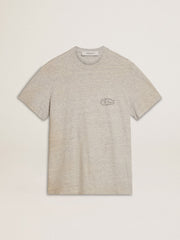 Golden Goose Men's gray T-shirt with black lettering