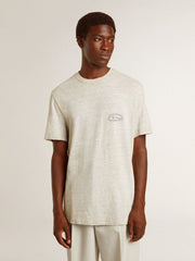 Golden Goose Men's gray T-shirt with black lettering