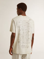 Golden Goose Men's gray T-shirt with black lettering