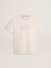 Golden Goose Men's vintage-look white T-shirt with front print