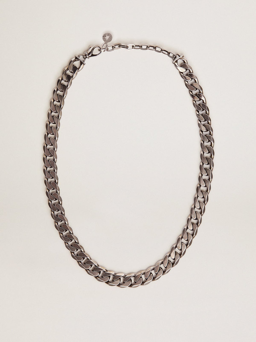 Golden Goose Men's antique silver-colored chain necklace