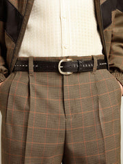 Golden Goose Black leather belt with studs