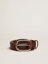 Golden Goose Brown Houston belt in washed leather