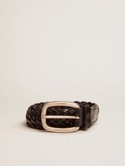 Golden Goose Men's black leather belt | Golden Goose