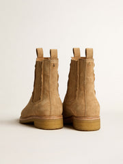 Golden Goose Chelsea boots in suede tobacco