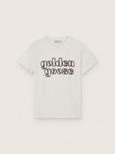 Golden Goose Journey boys’ T-shirt in white cotton jersey with logo