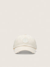 Golden Goose Journey baseball cap in white cotton twill with patch and Golden Goose embroidery