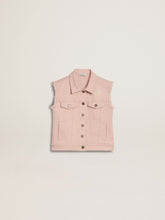 Golden Goose Girls' pink denim vest