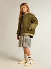 Golden Goose Girls' dress with geometric print and removable collar