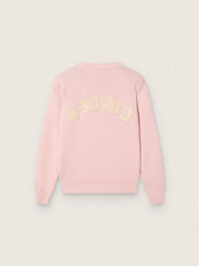 Golden Goose Unisex pink ribbed Golden sweater for kids with Golden logo on the back
