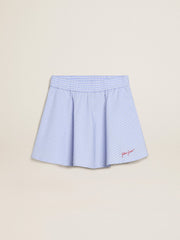 Golden Goose Girls' skirt with light blue stripes