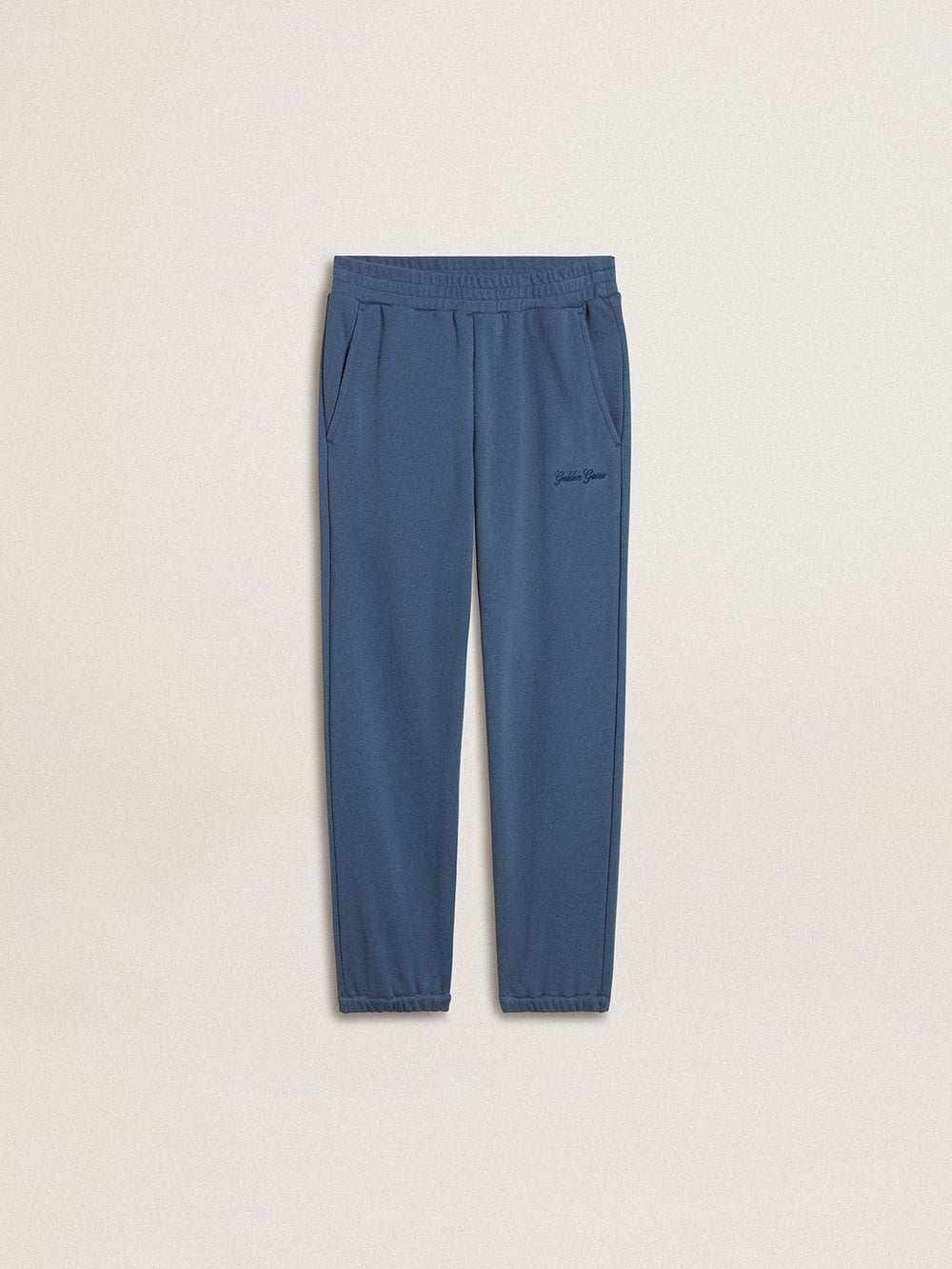 Golden Goose Kids’ blue joggers with embroidery