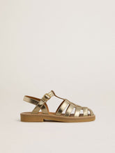Golden Goose Maxime Young sandals in gold leather