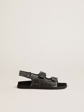 Golden Goose Noa Junior sandals in distressed black leather
