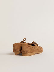 Golden Goose Junior Cruise loafer in light brown suede