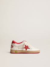 Golden Goose Ball Star Junior in nappa with red leather star and heel tab