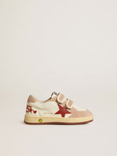 Golden Goose Ball Star Young in nappa with nappa star and pink suede heel tab