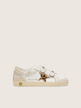 Golden Goose Young Old School in nappa with leopard-print pony skin star and leather inserts