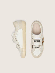 Golden Goose Young Old School in nappa with leopard-print pony skin star and leather inserts